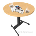 Mesa de café de uma pessoa com ergonomia móvel com rolo